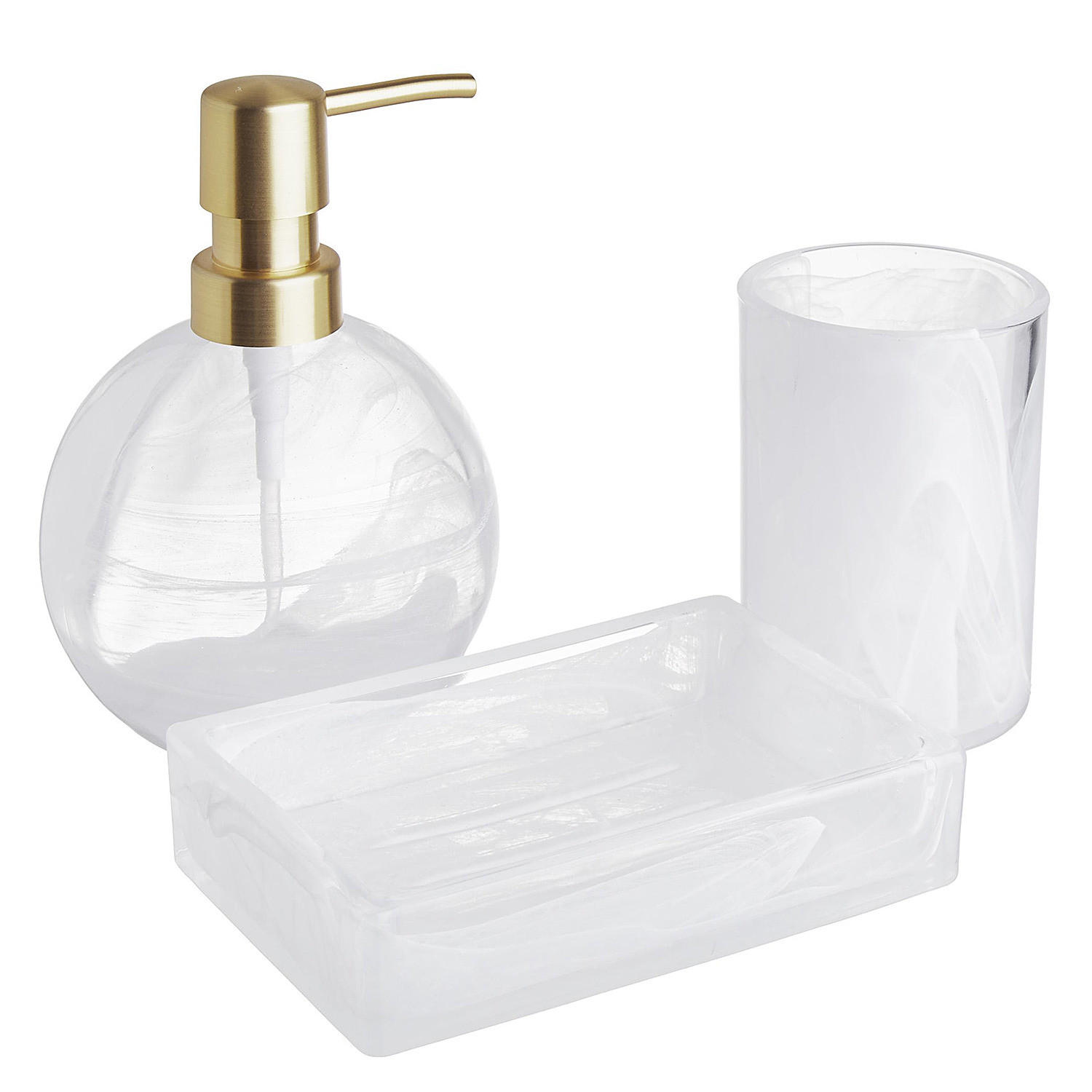 ZAHNPUTZBECHER Pearl - Transparent, Glas (7/10/7cm) - Butlers