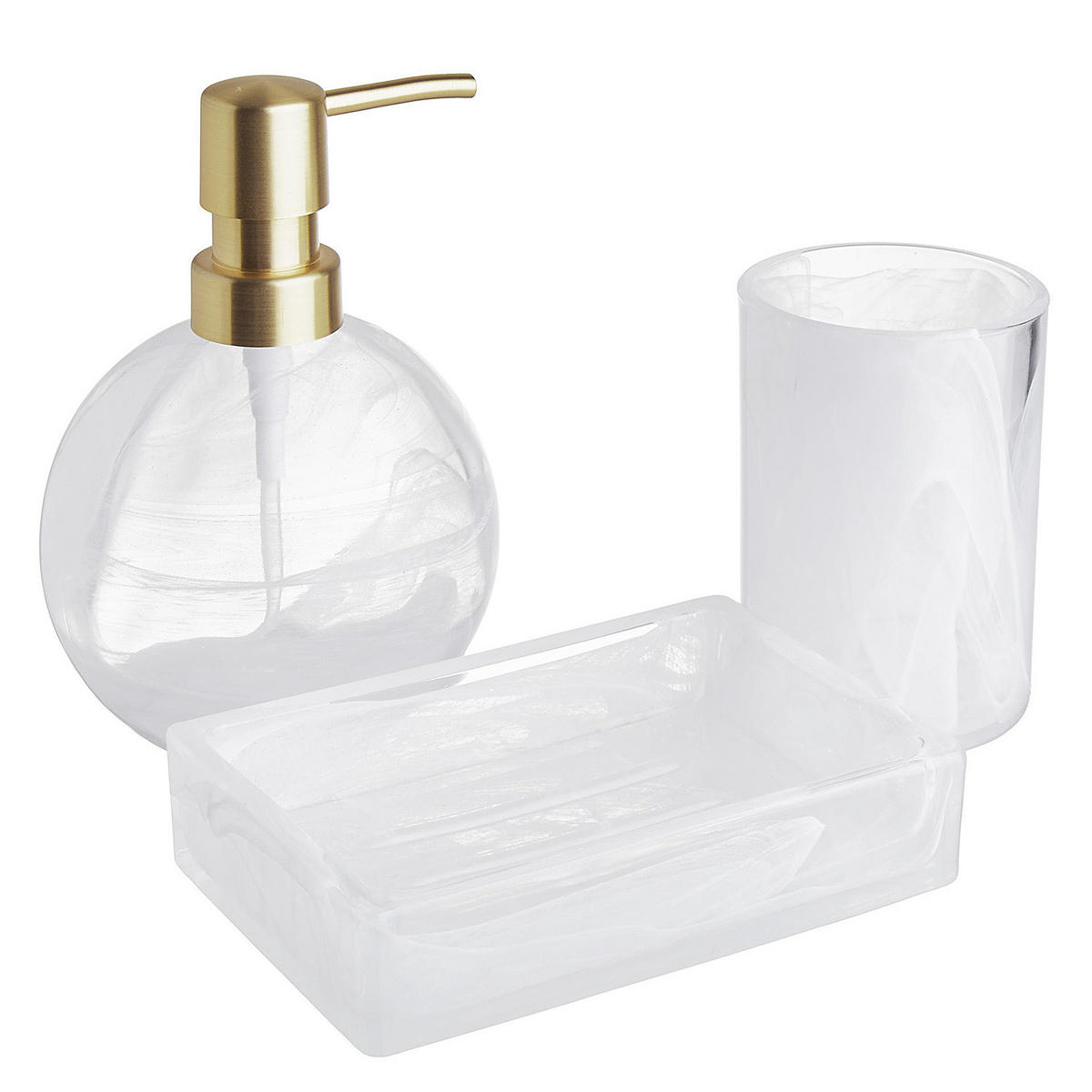 ZAHNPUTZBECHER Pearl - Transparent, Glas (7/10/7cm) - Butlers