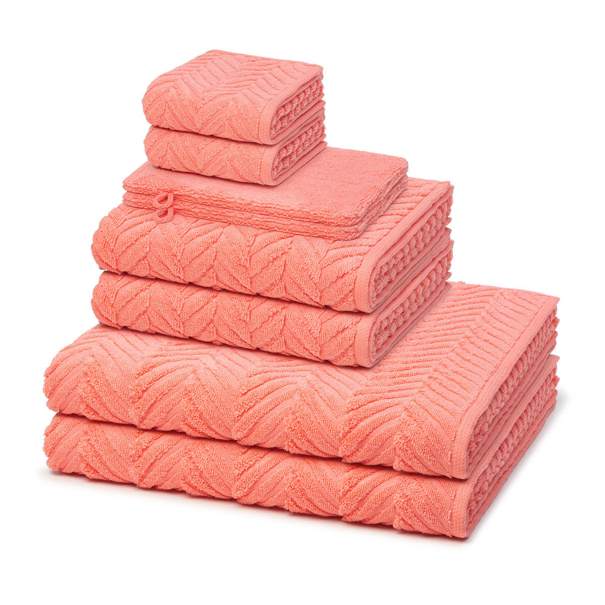 FROTTIERSET Sensual Skin Zopf 8-teilig - Orange, Textil (50/100cm) - Ross