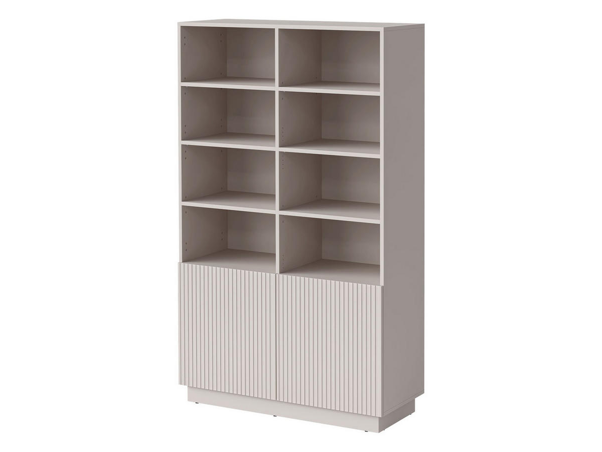 STANDREGAL Liverti 2D - Kaschmir/Schwarz, Holzwerkstoff/Kunststoff (100/173/42cm) - MIRJAN24