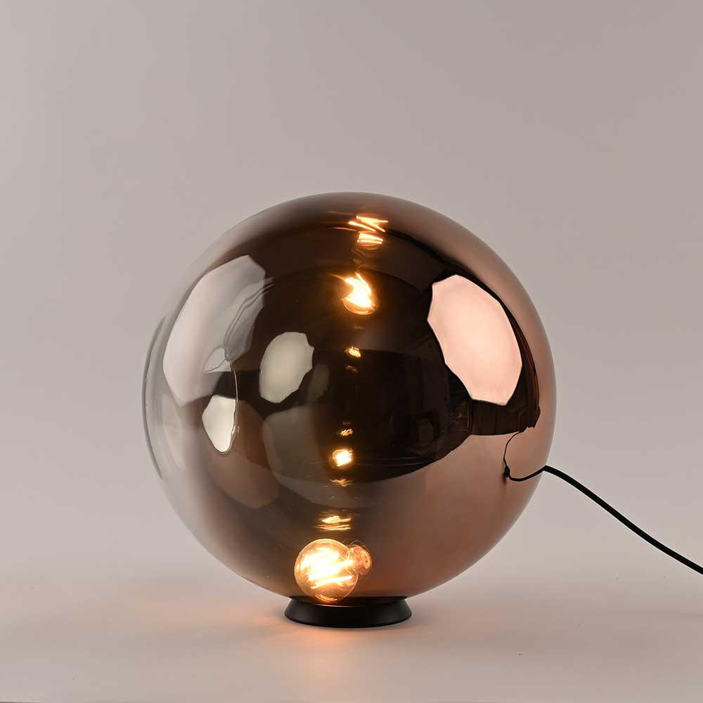 TISCHLAMPE Orb Kupfer Verlauf Ø 40cm - Kupferfarben, Glas (40/40cm) - s.luce