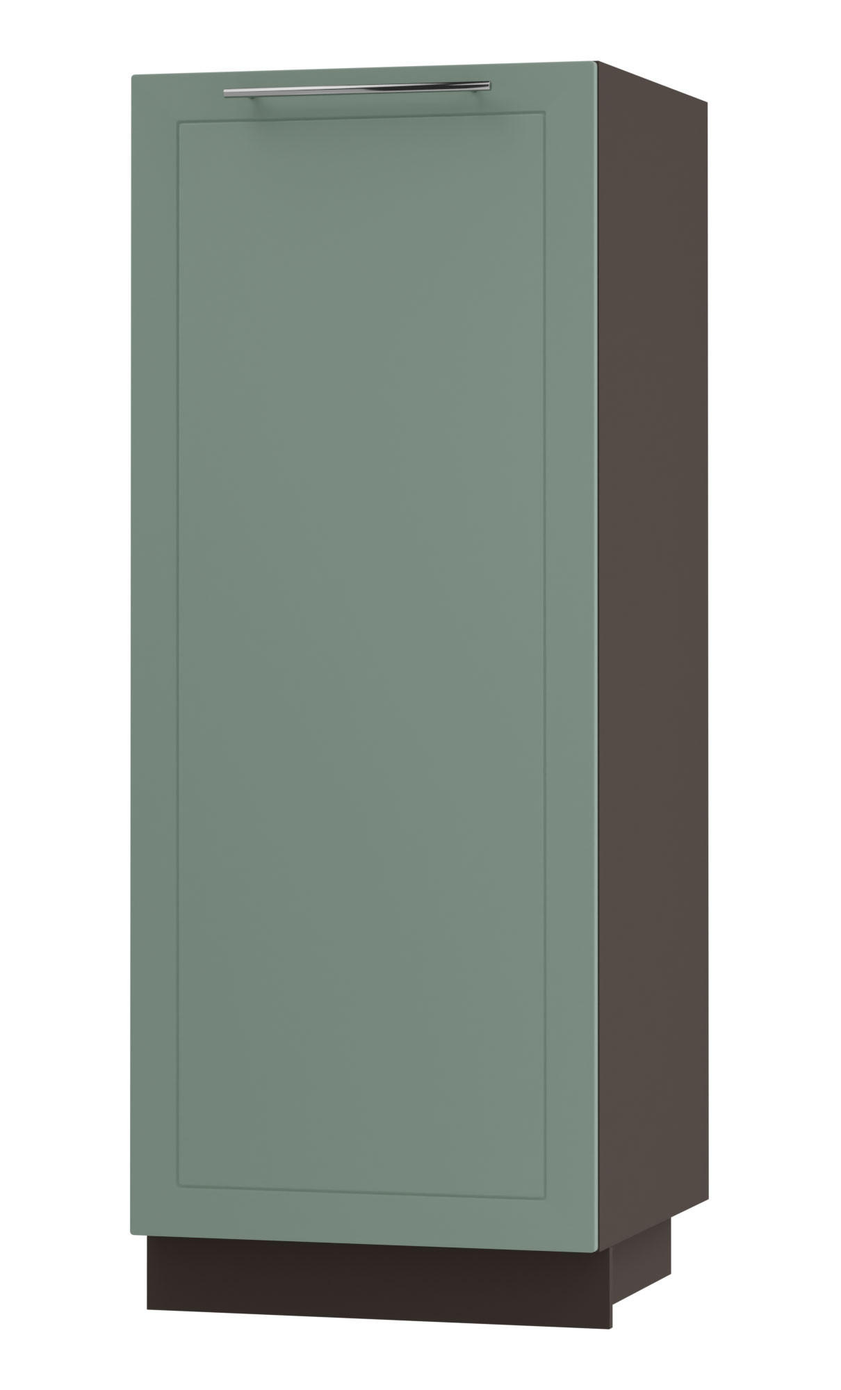 GESCHIRRSCHRANK Kvantum D5D/60/154 Mint Matt / Lava Matt 60 / 59 / 154cm - Dunkelgrau/Mintgrün, Holz/Holzwerkstoff (60/154/59cm) - Feldmann-Wohnen