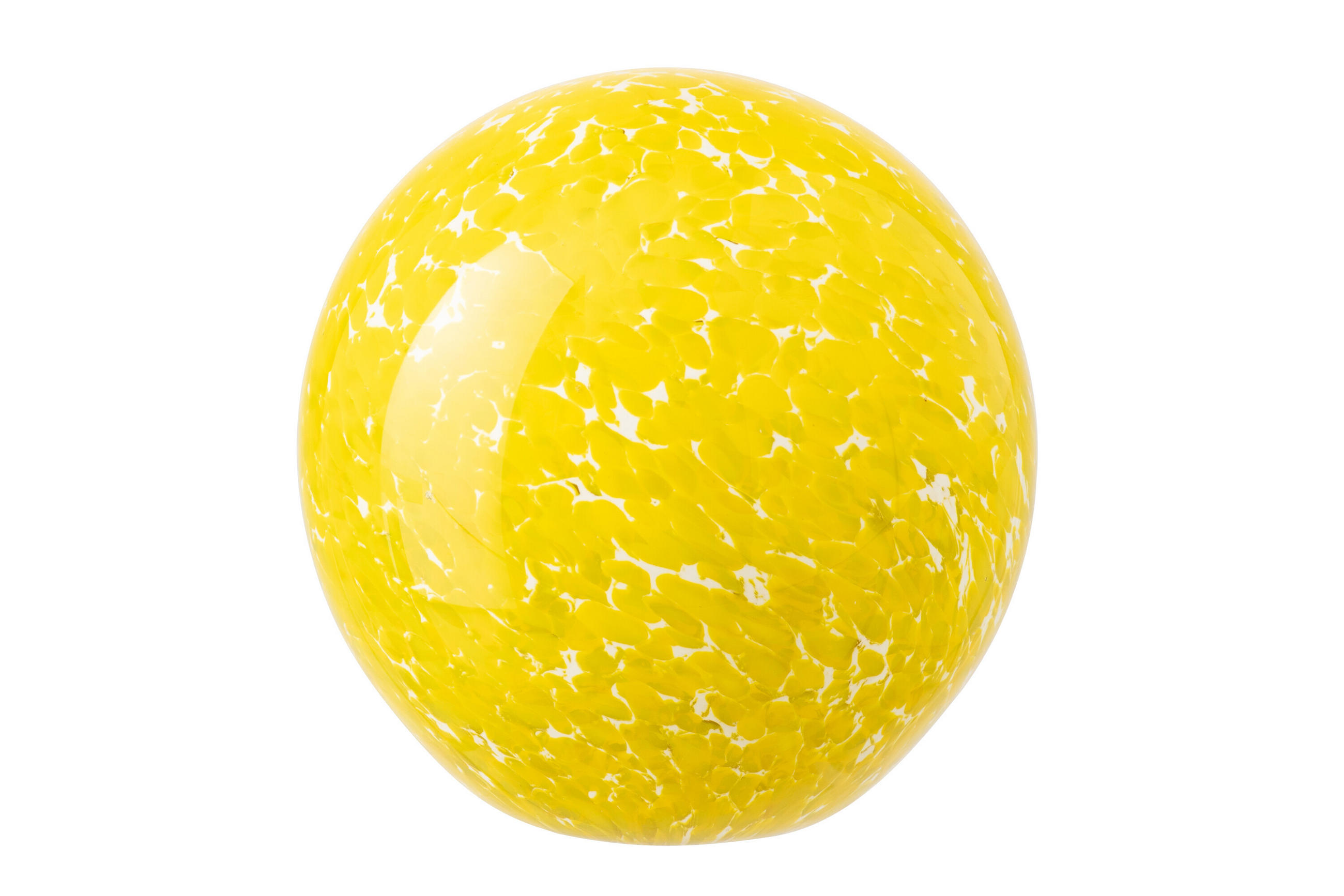 BRIEFBESCHWERER BALL - Gelb, Glas (12/12/12cm) - J-Line