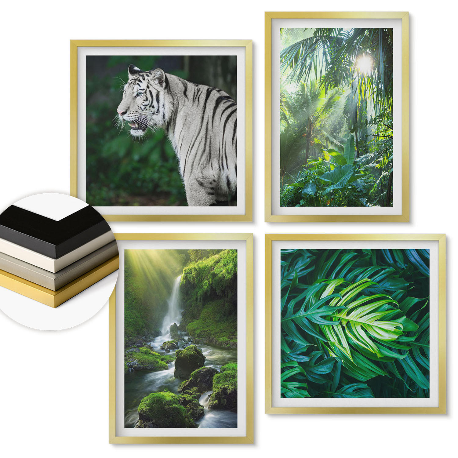 ArtPrintCave Wandbilder Gold 50x50 cm