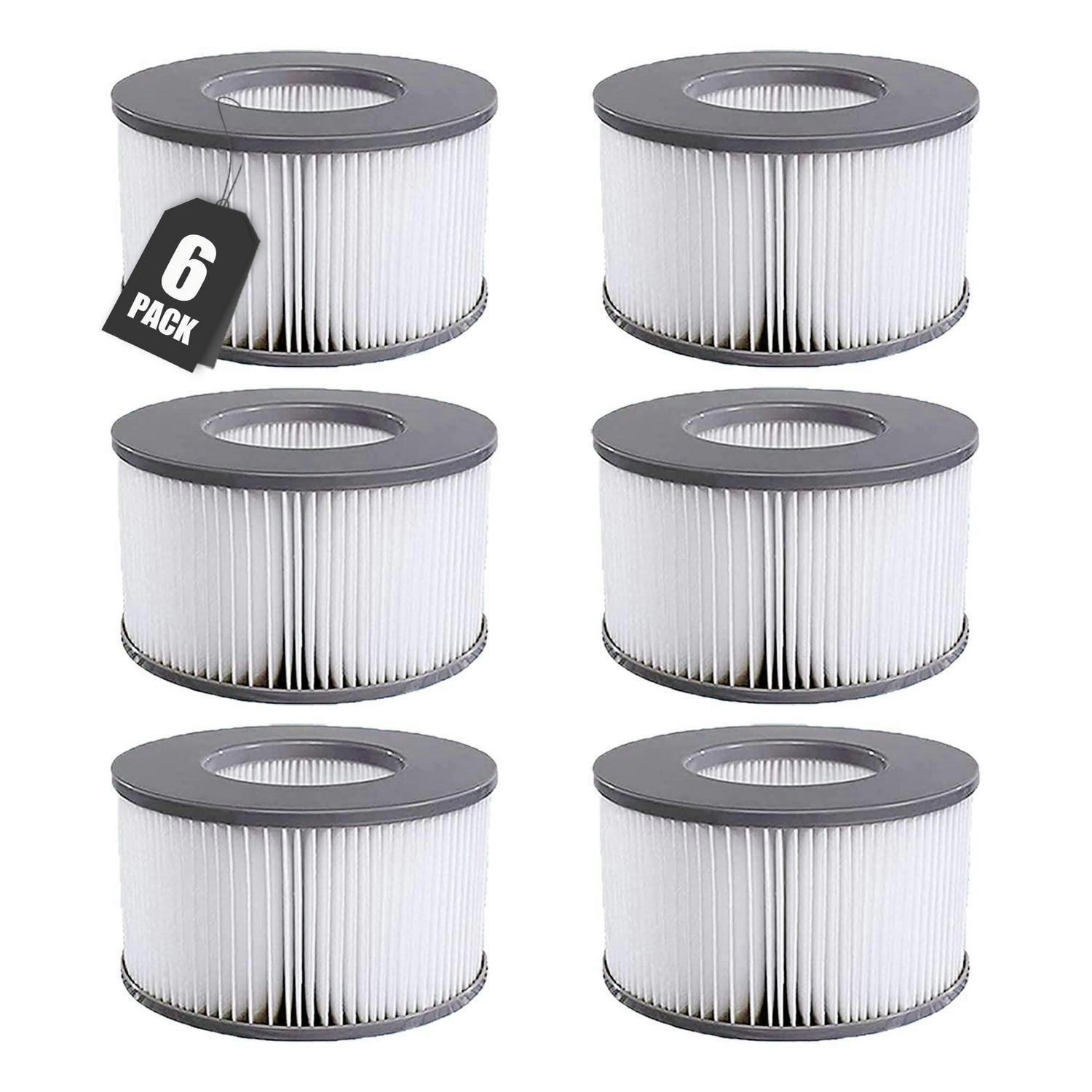 FILTERKARTUSCHEN 6er Set für MSpa Whirlpools ab 2020 - Weiß, Kunststoff (13/22/13cm)