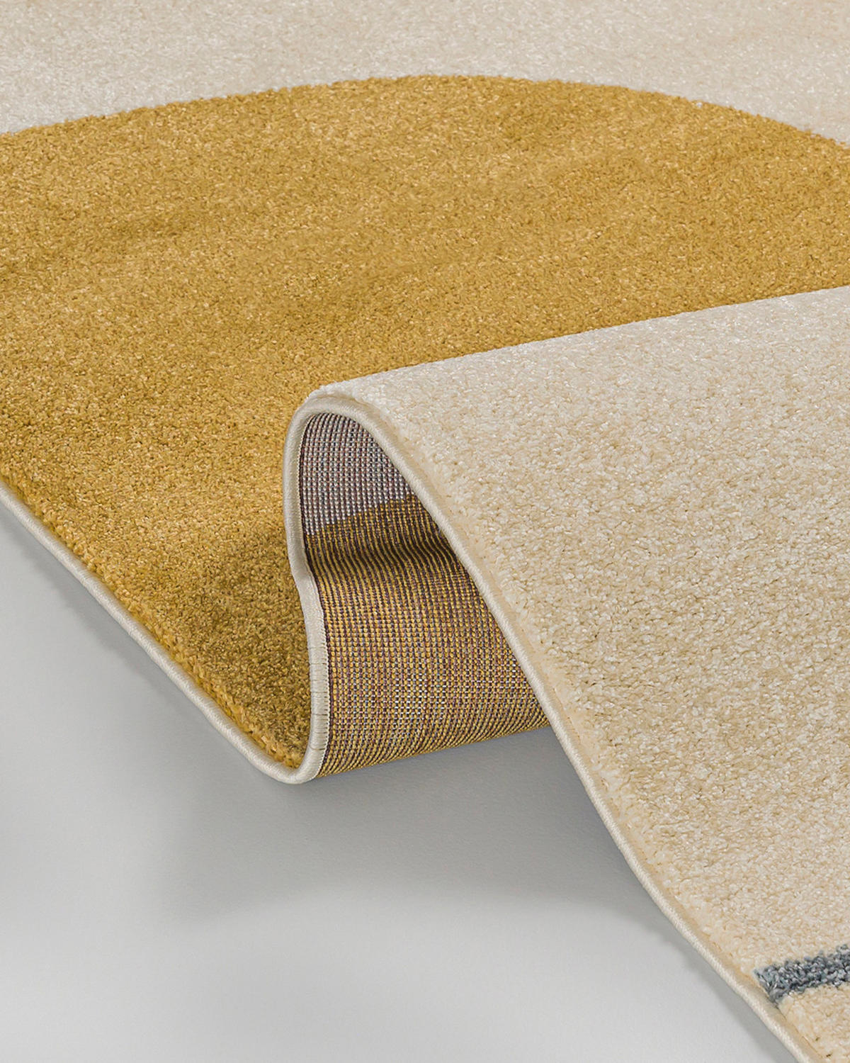 TEPPICH Beige Geometrisch In-Outdoor Pflanzlich Kurzflor Rechteckig 250 x 350 cm - Terracotta/Honig, Textil (250/350cm) - Mazovia