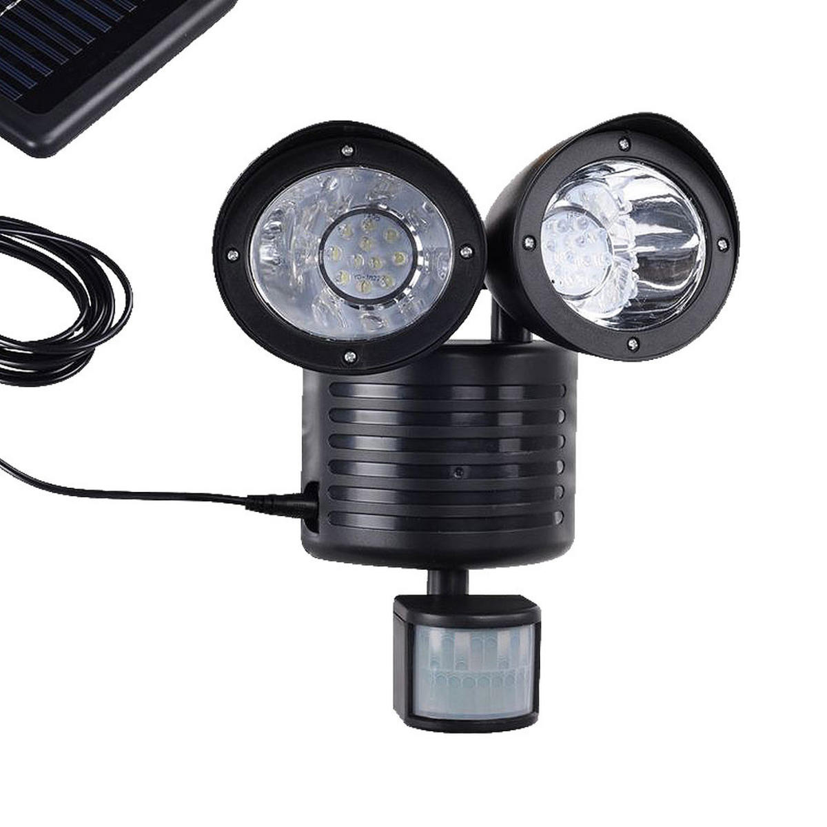 LED STRAHLER Kunststoff Schwarz - Schwarz, Kunststoff (11/18/20.5cm)