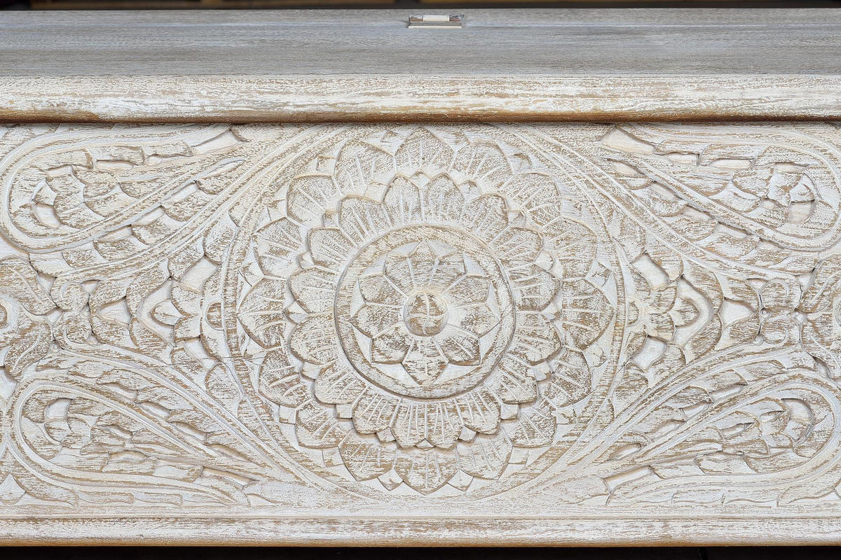 TRUHE aus Mangoholz - Perlmutt, Holz (150/60/50cm) - Giner y Colomer