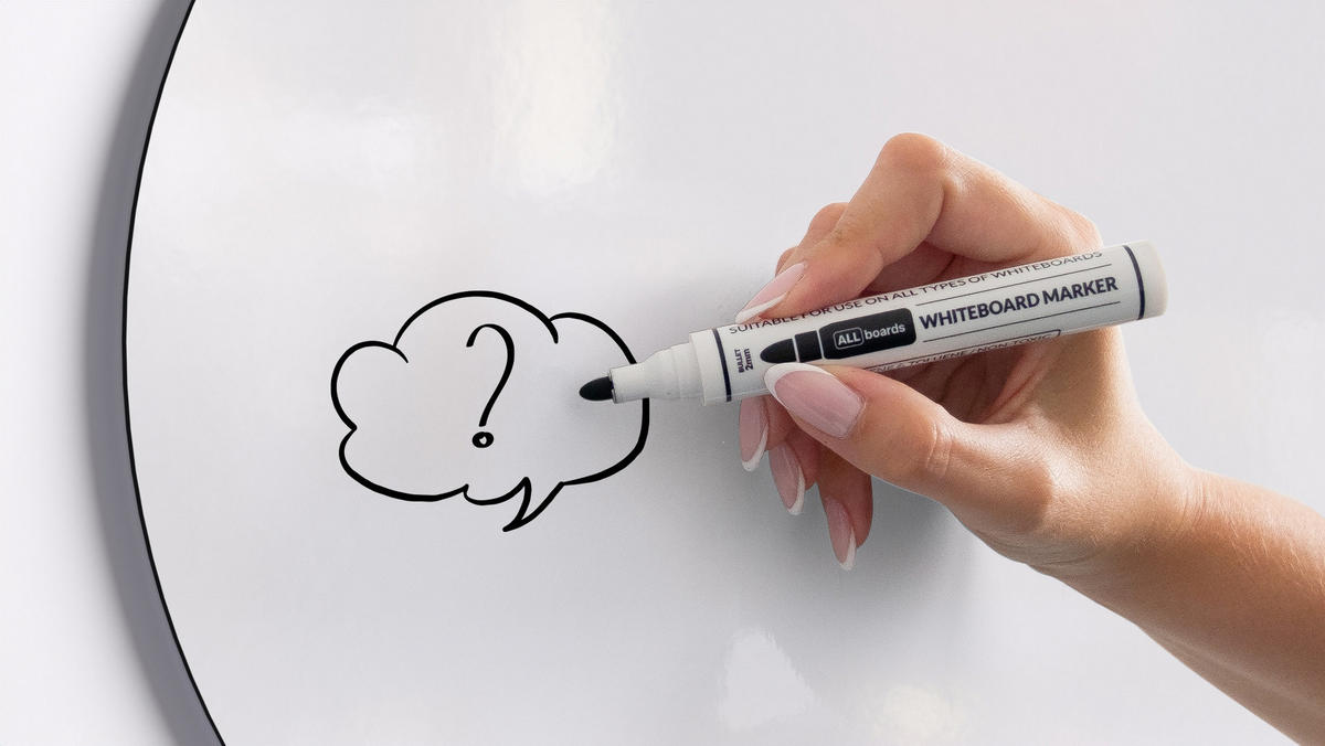 RUNDE Magnetplatte SLIMboard weiß 40 cm Durchmesser - rahmenlose weiße Tafel - Weiß, Metall (40/40/0.3cm) - ALLboards