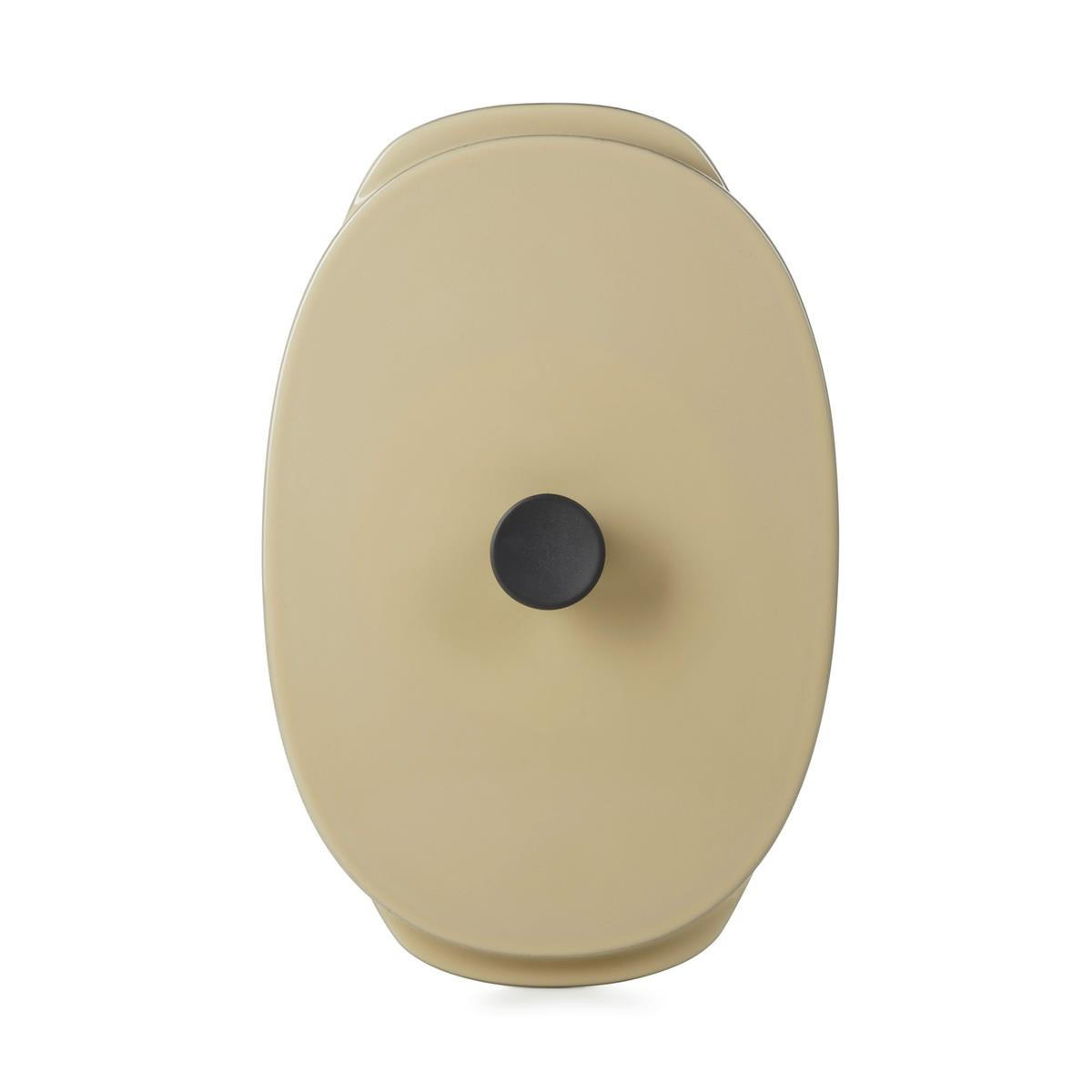 KASSEROLLE / AUFLAUFFORM MIT DECKEL CARACTERE 26 x 18,5 cm Muskatnuss - Multicolor, Keramik (26/18.5/9cm) - Revol Porcelaine France