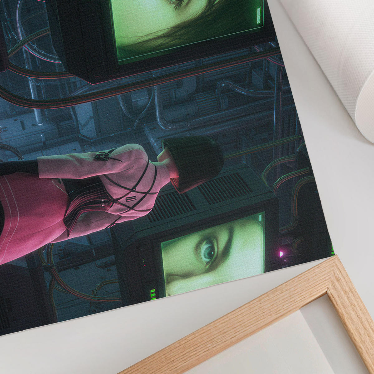 POSTER - 29x21 cm (A4) - Patryk Michalski - Futuristische Technologie - Grün, Textil (29.7/21/0.1cm) - TULUP