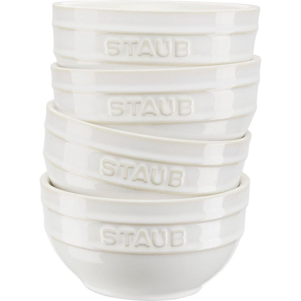 SCHÜSSEL Creme 12/12/6.1 cm 405081530 - Creme, Keramik (12cm) - Staub