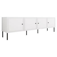 TV-LOWBOARD Palazzo Bis 200 4D - Schwarz/Weiß, Holzwerkstoff/Kunststoff (201/40/60cm) - MIRJAN24