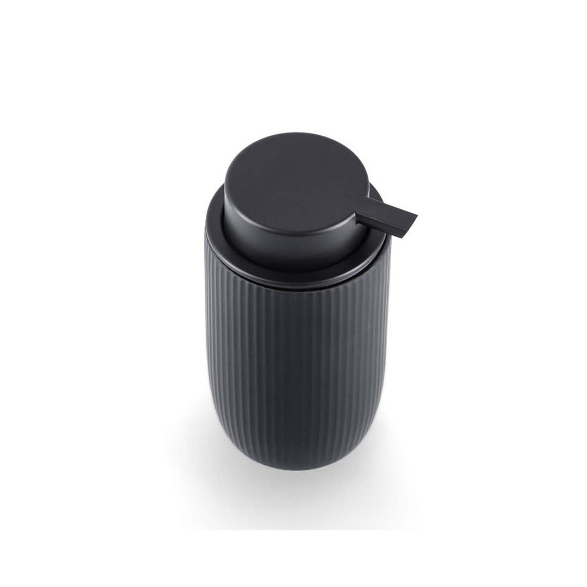 BADACCESSOIRES - Keramik Schwarz, 4-teiliges Set - Schwarz, Keramik (10/36.5/10cm) - Zeller Present
