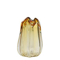 VASE Murela Orange Ø21/30 cm - Orange, Glas (21/30cm) - Light & Living
