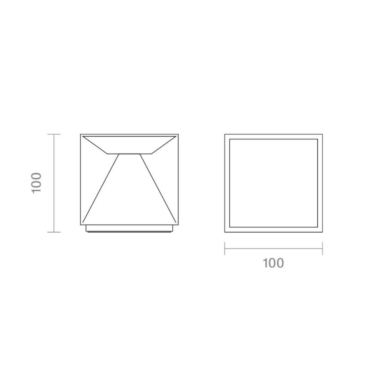 AKKULEUCHTE Nutalis Nachtschwarz - Schwarz, Metall (10/10/10cm) - Sigor