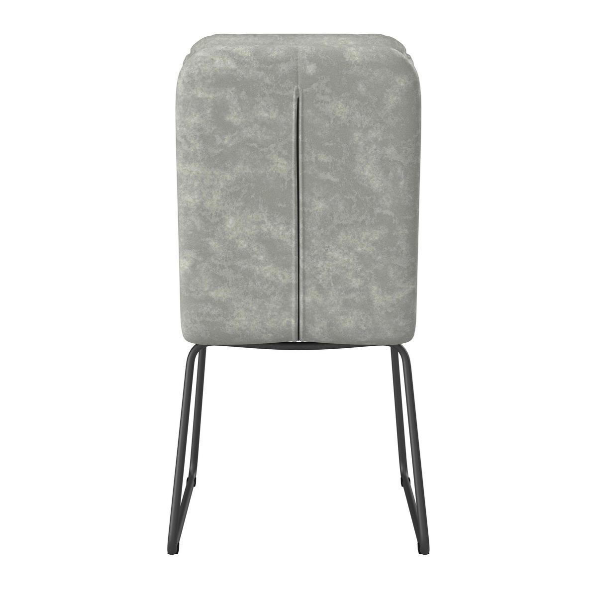 STUHL Kona Hellgrau Webstoff Gepolstert - Hellgrau, Holz (51/90/62cm) - Bessagi Home