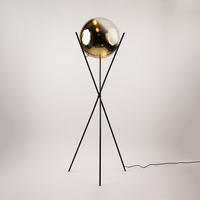 STEHLAMPE Orb Axis Gold Schwarz/Verlauf - Goldfarben, Glas (40/40/160cm) - s.luce