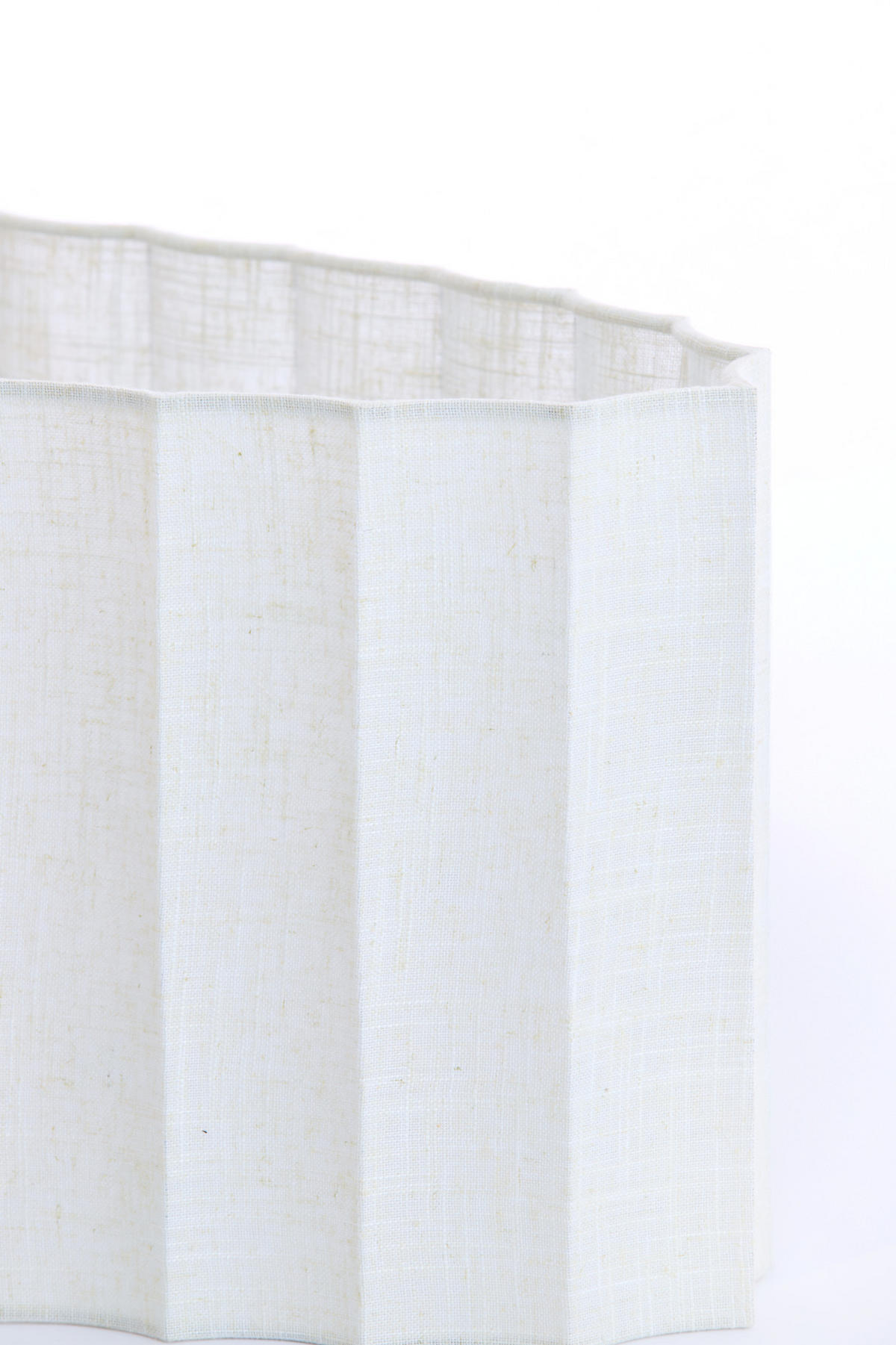 LAMPENSCHIRM Disli Weiß 38/17,5/19 cm - Weiß, Textil (38/17.5/19cm) - Light & Living