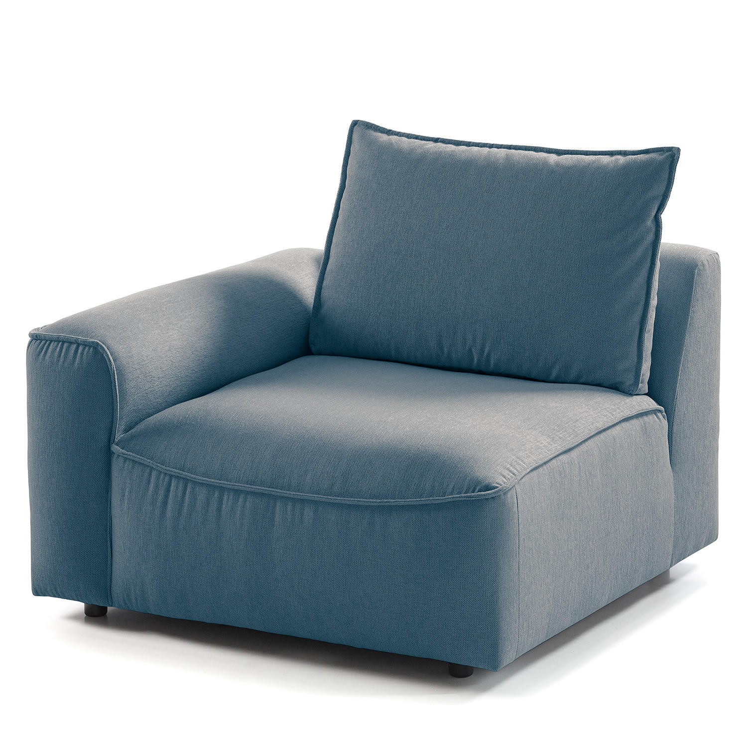 MODULSESSEL - Blau, Holz/Textil (104/82/99cm) - home24