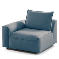 MODULSESSEL - Blau, Holz/Textil (104/82/99cm) - home24