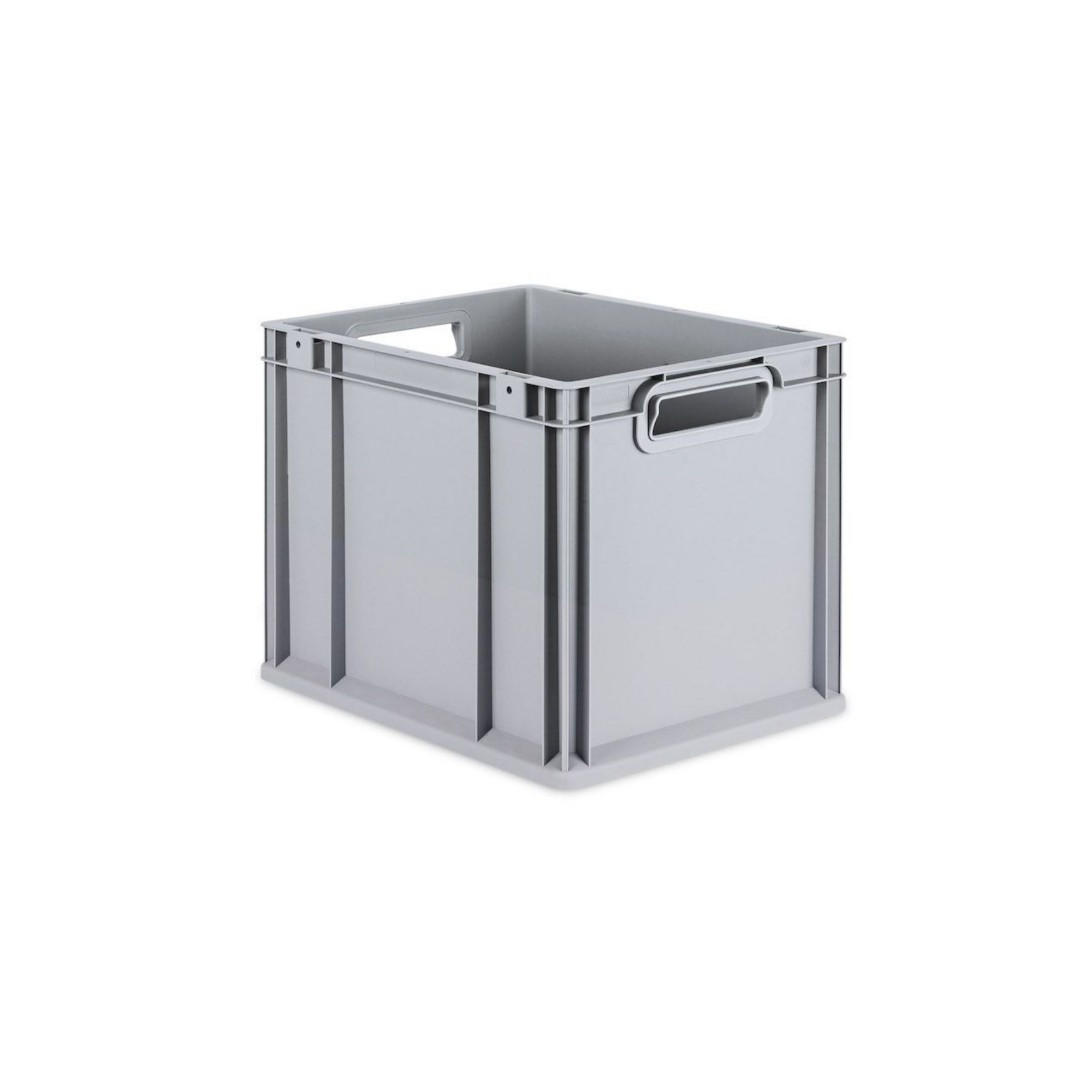 EUROBOX 5x Nextgen Economy Mit Auflagedeckel Grau/Blau Griffe Offen 30 Liter - Blau, Kunststoff (30/32/40cm) - PROREGAL