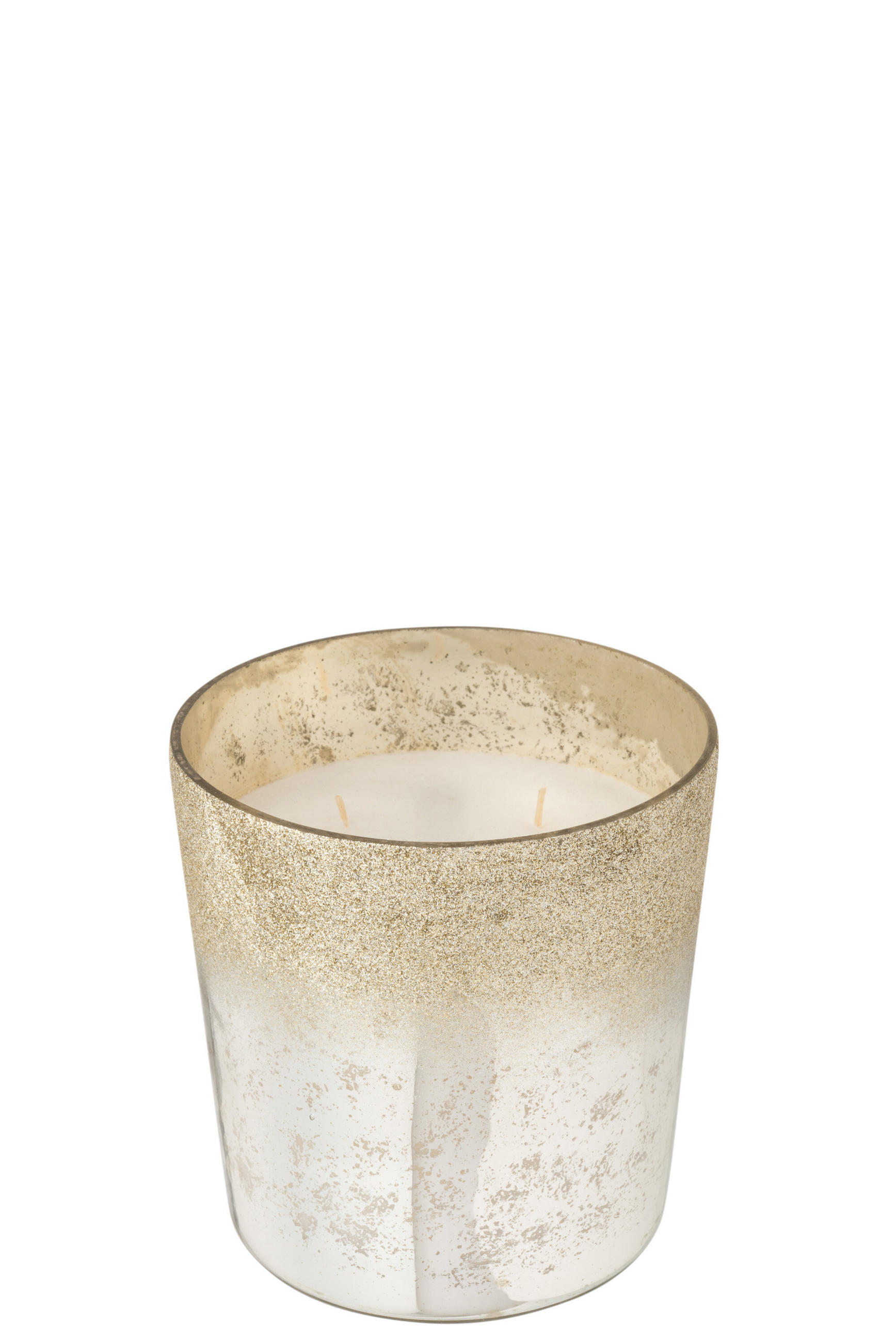 DUFTKERZE M-CHIC - Glas - Silber - M - 80 Std. - Silberfarben, Glas (15/15cm) - J-Line
