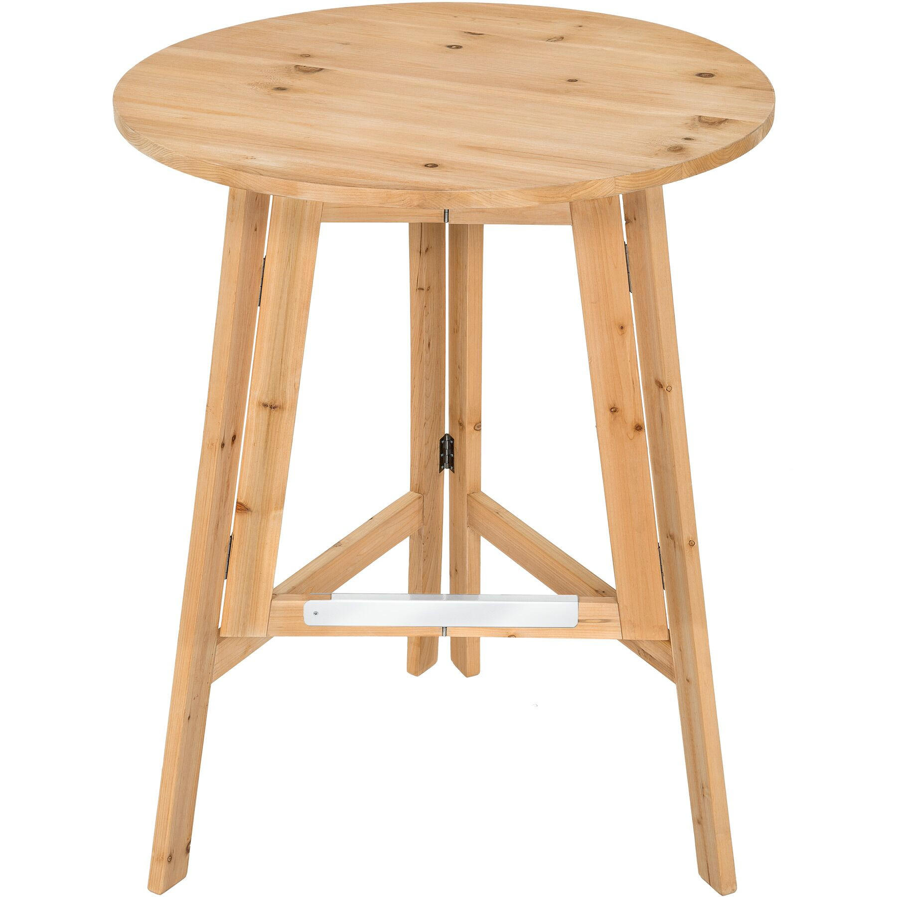 STEHTISCH Trix, Stabilisierungsschiene aus Metall, braun - Braun, Holz (79/79/110cm) - tectake