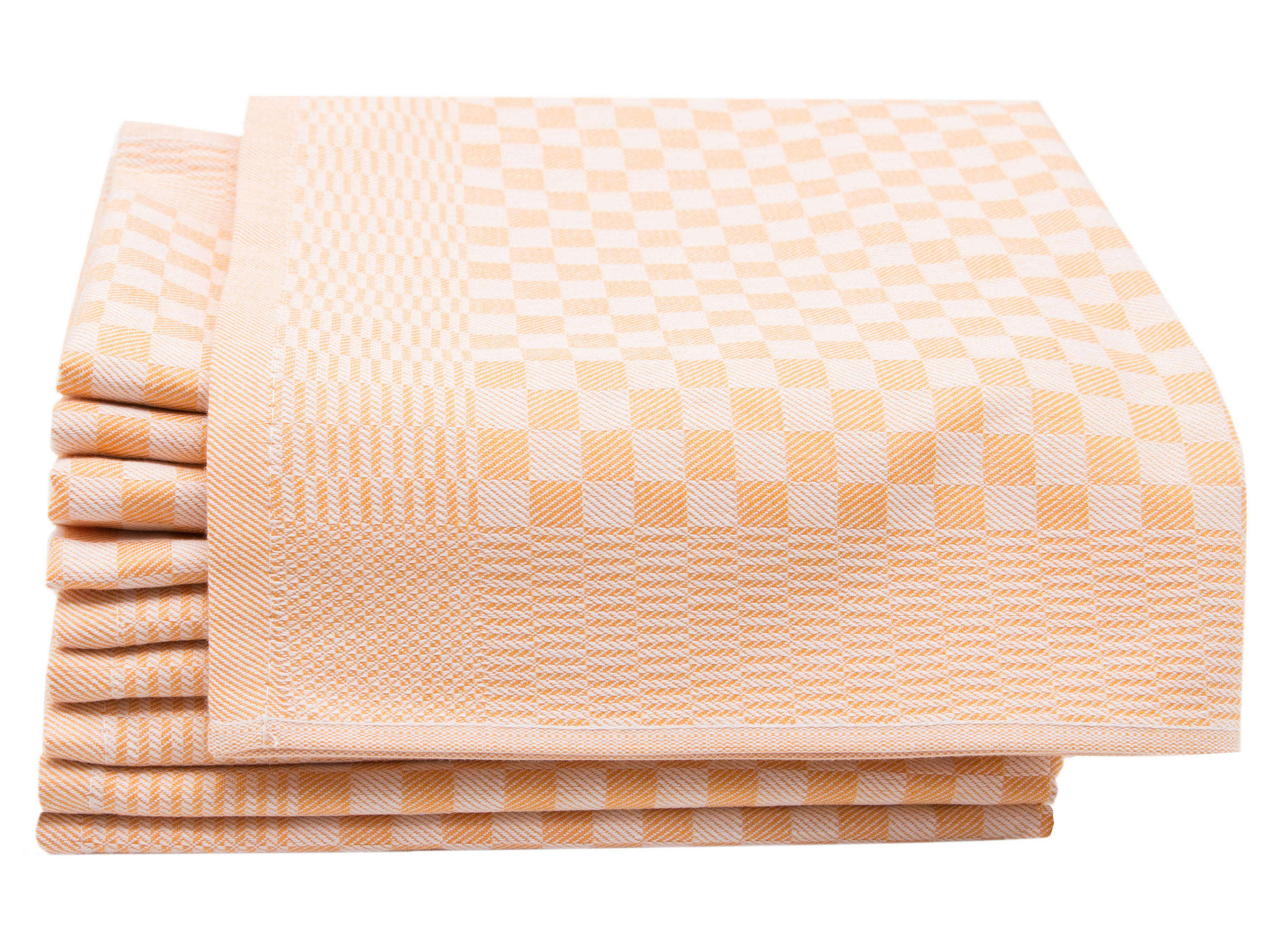 GESCHIRRTÜCHER, 10er-Set, 46x70 cm, 100% Baumwolle, Orange - Goldfarben, Textil (46/70cm) - Zollner