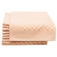GESCHIRRTÜCHER, 10er-Set, 46x70 cm, 100% Baumwolle, Orange - Goldfarben, Textil (46/70cm) - Zollner