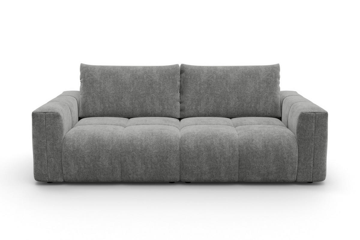 SOFA VERONA 3-Sitzer, Grau - Schwarz/Grau, Holz/Textil (224/83/110cm) - Courtois Laville