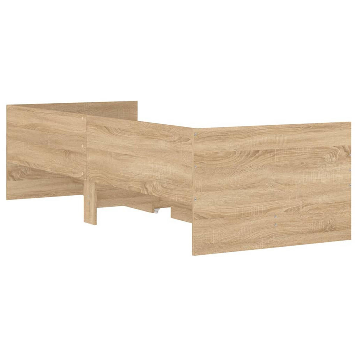 BETTGESTELL MIT SCHUBLADEN SONOMA-EICHE 90X190 CM - Sonoma Eiche, Holz - vidaXL