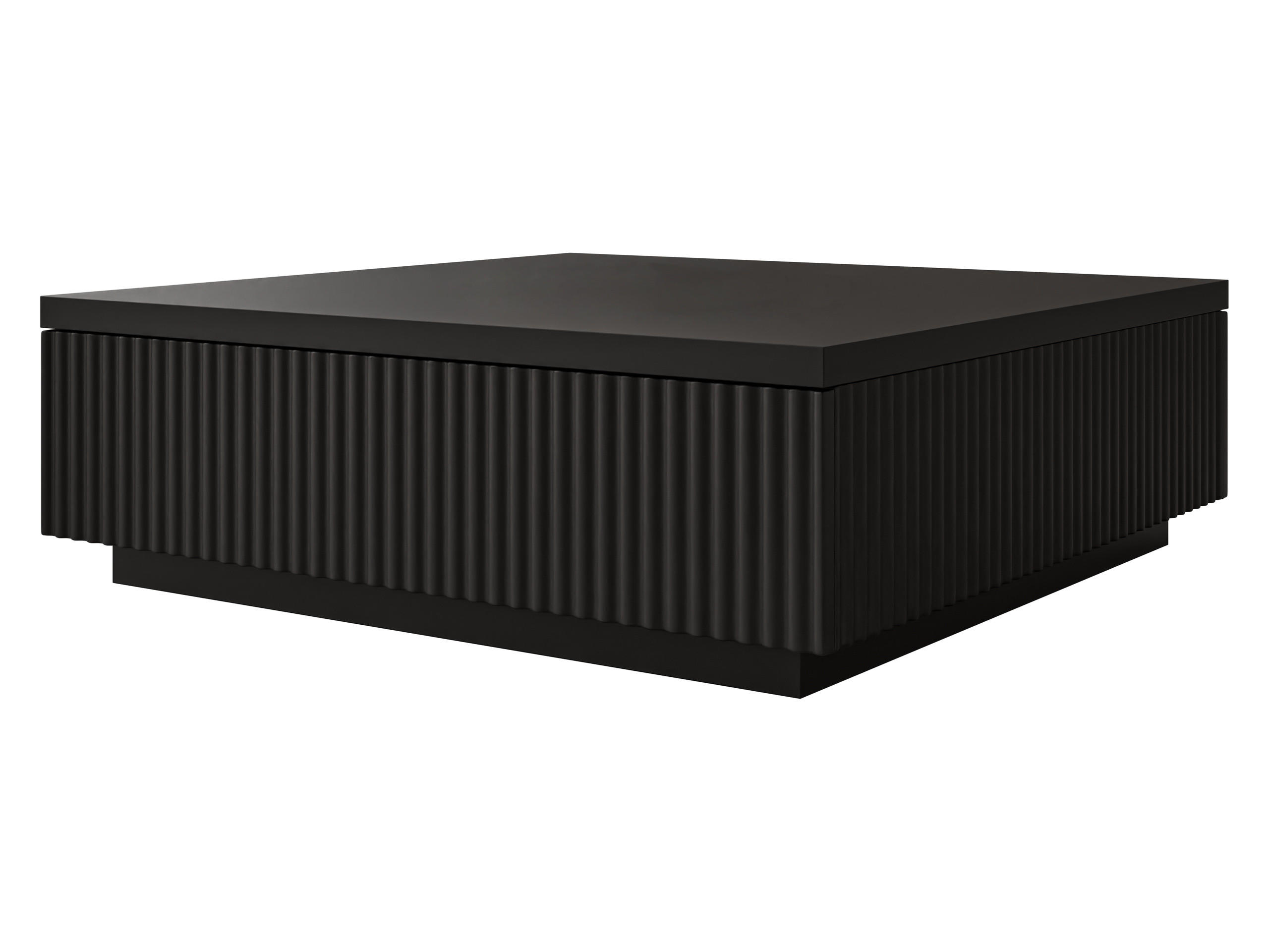 Mirjan24 Couchtisch Schwarz 80x26x81 cm