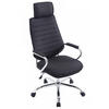 CHEFSESSEL Stoff schwarz - Chromfarben/Schwarz, Textil/Metall (60/117/67cm) - CLP