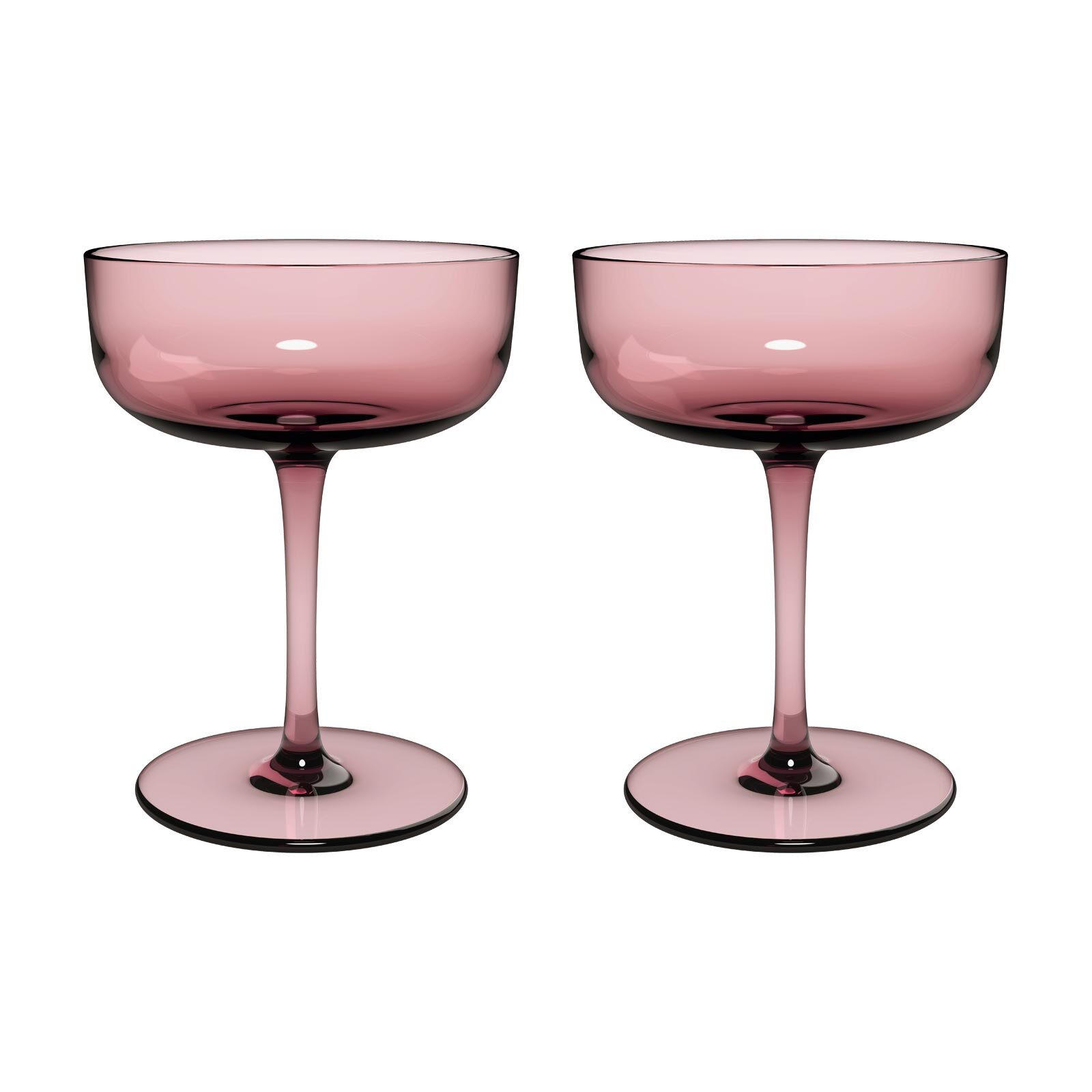 SEKTSCHALEN / DESSERTSCHALEN Like Glass Grape 100 ml 2er Set - Pink, Glas (0.1L) - like.Villeroy & Boch