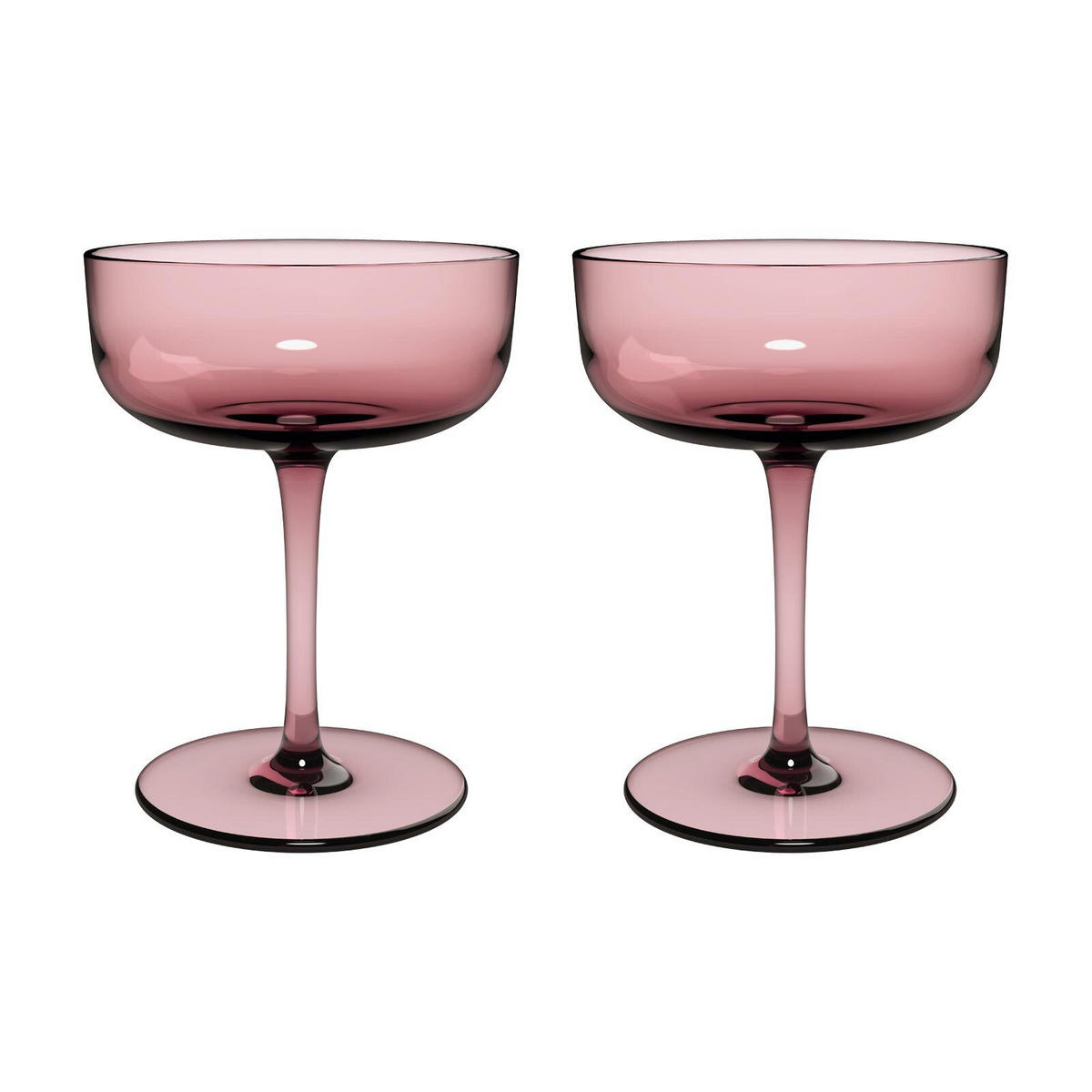 SEKTSCHALEN / DESSERTSCHALEN Like Glass Grape 100 ml 2er Set - Pink, Glas (0.1L) - like.Villeroy & Boch