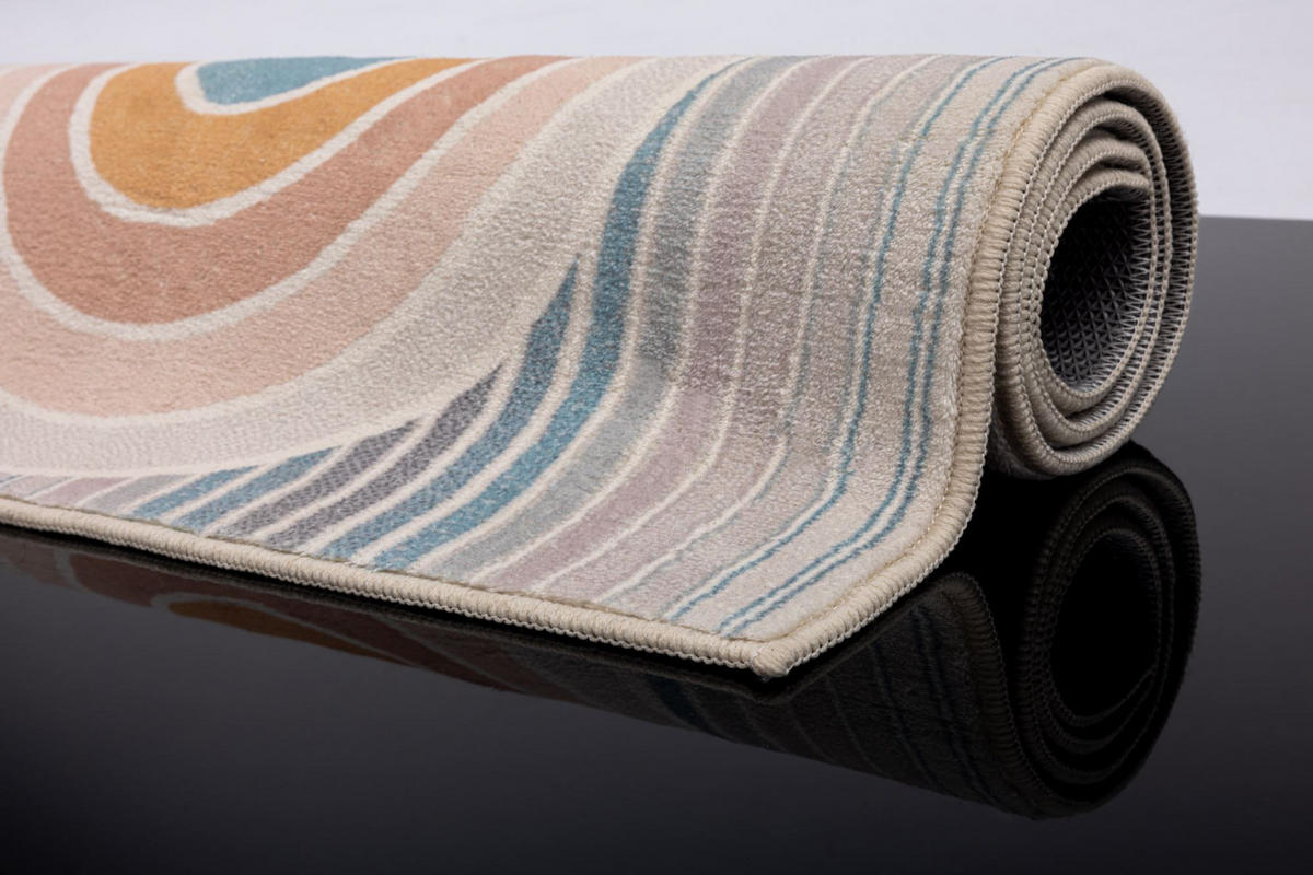 BADTEPPICH Ariella Pastell 60x100 cm - Multicolor, Textil (60/100cm) - Gino Falcone