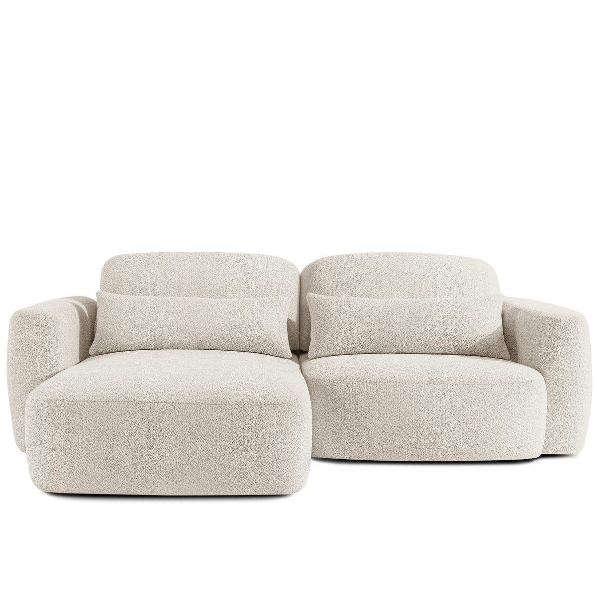 SITZGARNITUR ELOSA - Weiß, Holz/Textil (245/85/165cm) - KONSIMO®