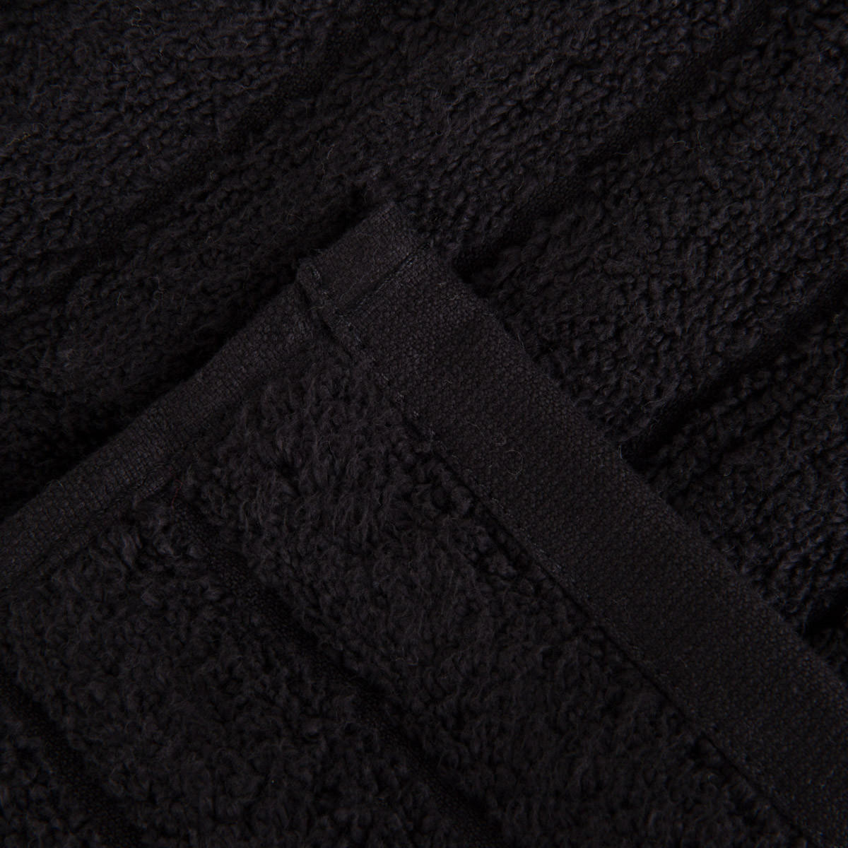 BADETUCH Astri schwarz 70x130 cm - Schwarz, Textil (70/130cm) - Homla