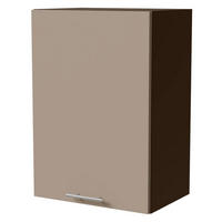 HÄNGESCHRANK Brerra W2/50 Lava / RAL 1019 graubeige Matt 50 / 32,5 / 72cm - Dunkelgrau/Graubraun, Holz/Holzwerkstoff (50/72/32.5cm) - Feldmann-Wohnen