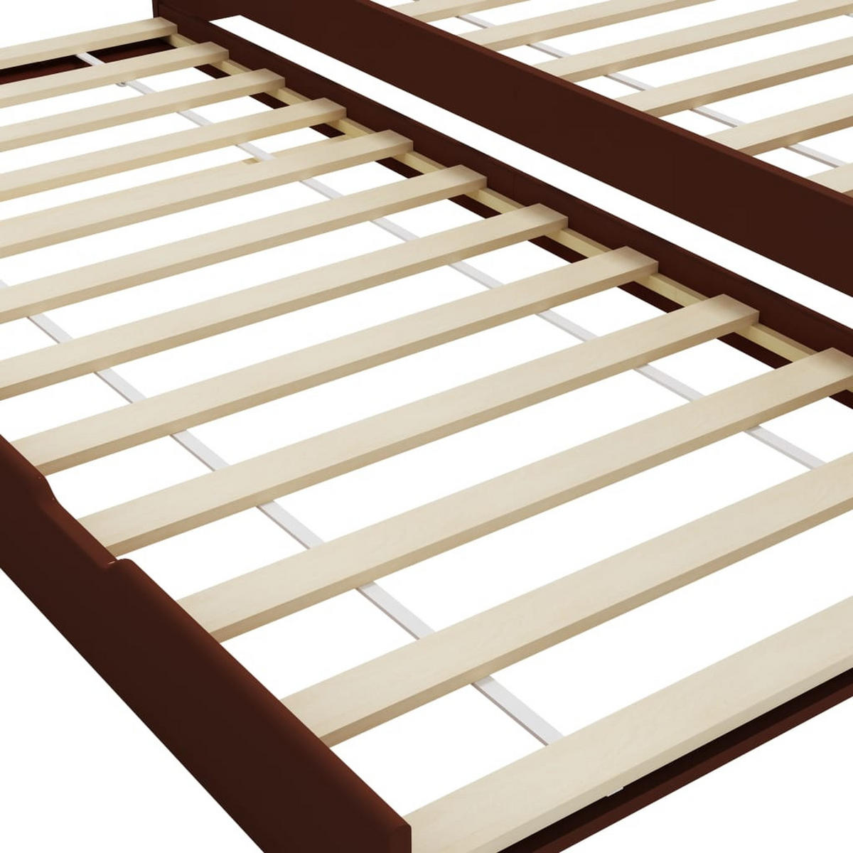 BETT Grove 97.5/205 cm - Braun, Holzwerkstoff (90/200cm) - Nettlife