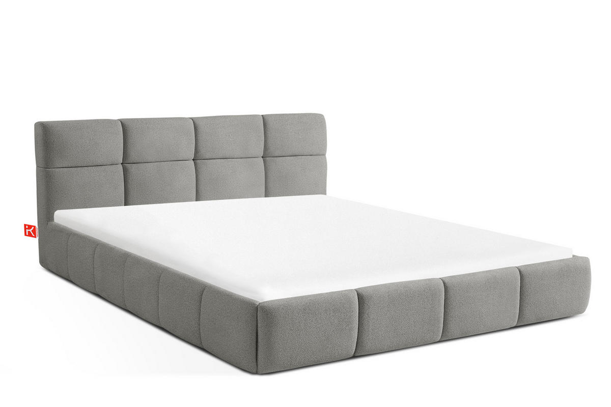 POLSTERBETT ALTOS, grau - Grau, Holz/Holzwerkstoff (160/200cm) - KONSIMO®