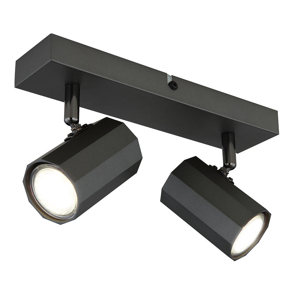 DECKENLEUCHTE Metall anthrazit JAMES - Anthrazit, Metall (26/6/14.5cm) - Globo Lighting