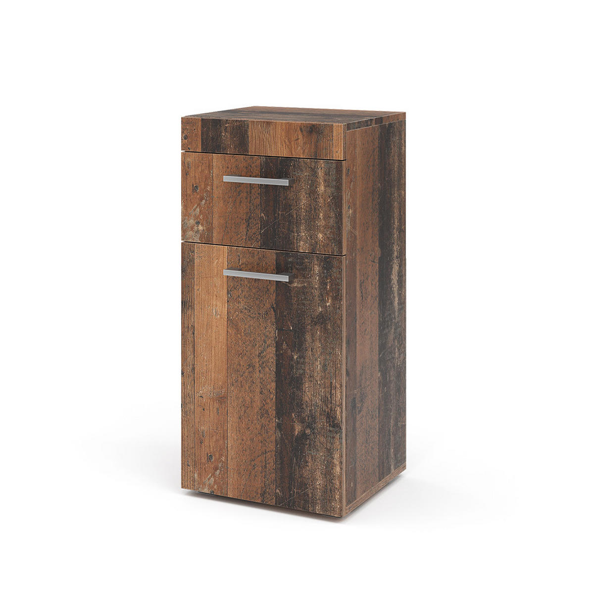 MIDISCHRANK Luna Oldstyle 37 x 79 cm - Braun, Holzwerkstoff (37/79/32.6cm) - Vicco