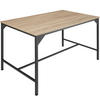 ESSTISCH Belfast,120 x 75 x 75 cm,Industrial Holz hell, Eiche Sonoma - Naturfarben, Holz (120/75/75cm) - tectake
