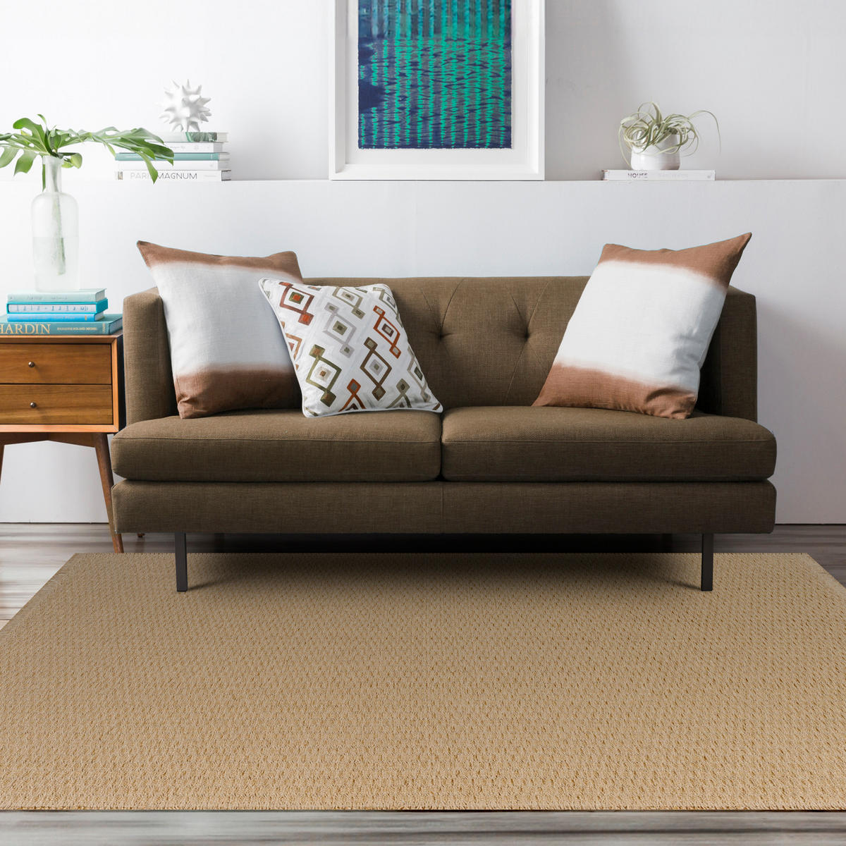 JUTE TEPPICH Hellbraun 160/213 cm - Braun, Naturmaterialien/Textil (160/213cm) - LIVABLISS