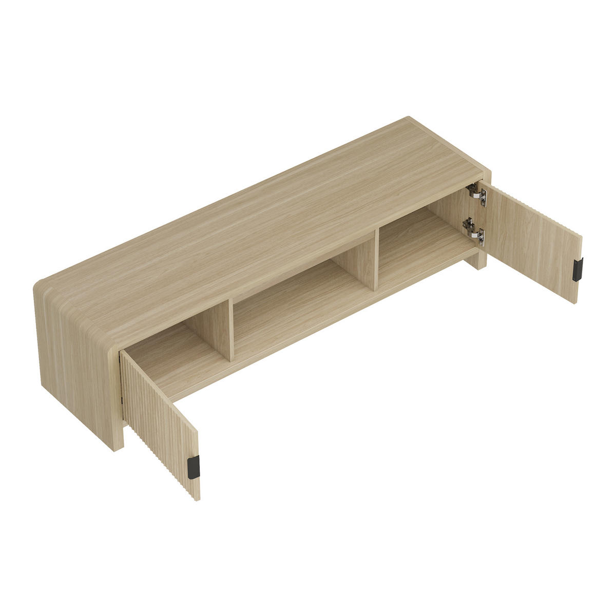 SKŘÍŇ NA TELEVIZOR Lukkodso - barva dubu, kompozitní dřevo (150/40/40cm) - [en.casa]