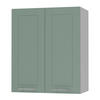 KÜCHENHÄNGESCHRANK Kvantum W3/60 Mint Matt / Grau Matt 60 / 32,5 / 72cm - Grau/Mintgrün, Holz/Holzwerkstoff (60/72/32.5cm) - Feldmann-Wohnen