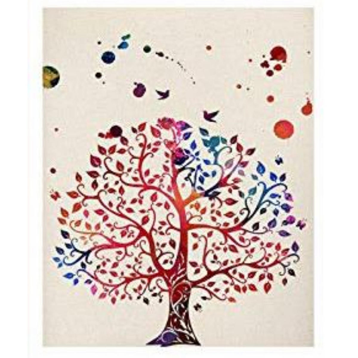 POSTER Baum Natur Aquarell A4 Rahmenlos - Klar, Papier (29.7/5/21cm) - Nacnic