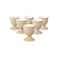 EIERBECHER Liberty Pure Colors Dusty Beige ø 4,9 cm 6er Set - Beige, Keramik (4.9/6.4/4.9cm) - Seltmann Weiden